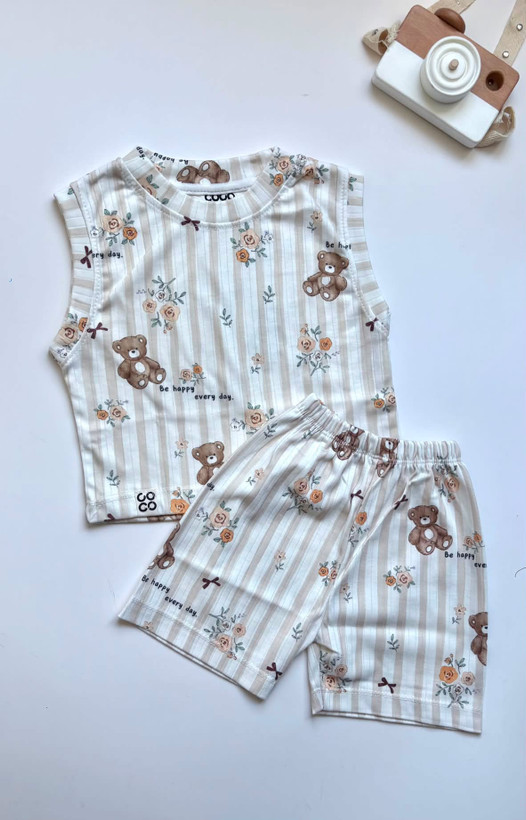 تاپ و شلوارک پنبه کوکو از۱سال تا ۱۳سال